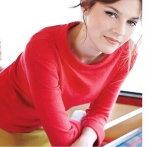 Boden Vibrant Red Turtleneck Sweater